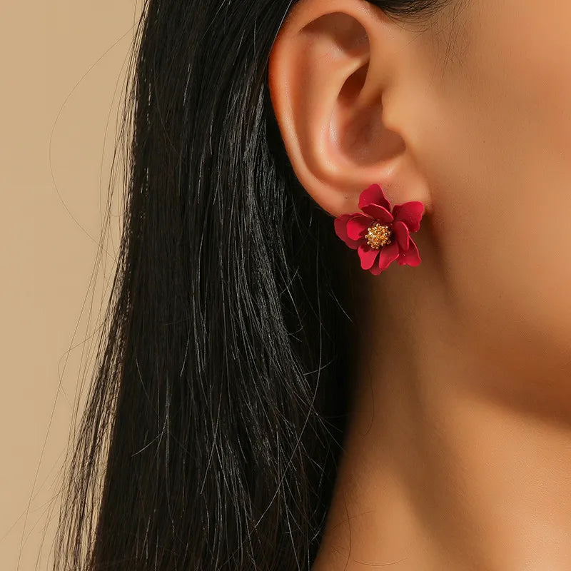 Aretes Darcy Rojos