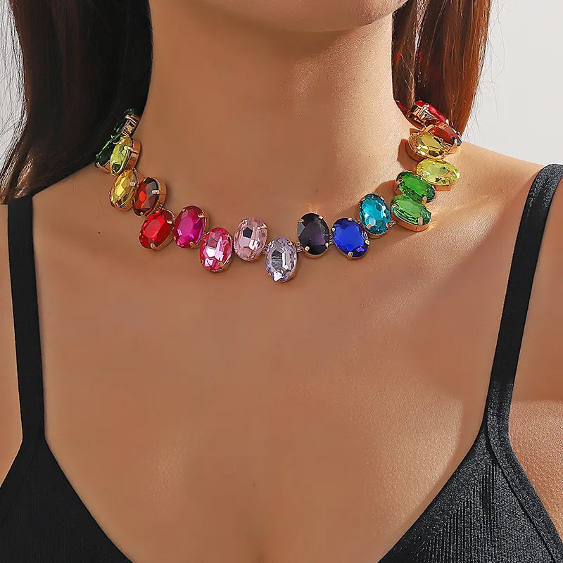 Collar Dafne arcoiris